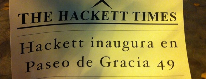 Hackett is one of Lugares favoritos de Michalis.