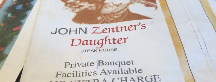 Zentner's Daughter Steakhouse is one of Texas Places.