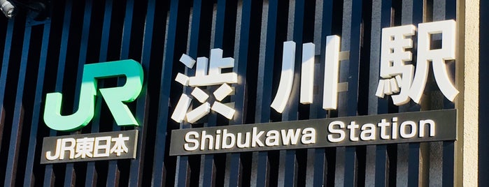 Shibukawa Station is one of 駅.