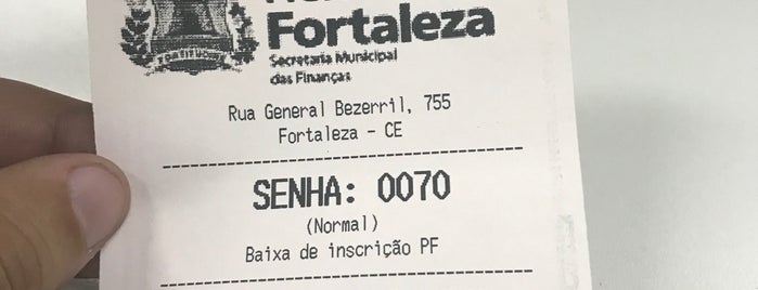 Secretaria de Finanças de Fortaleza - SEFIN is one of meu dia a dia.