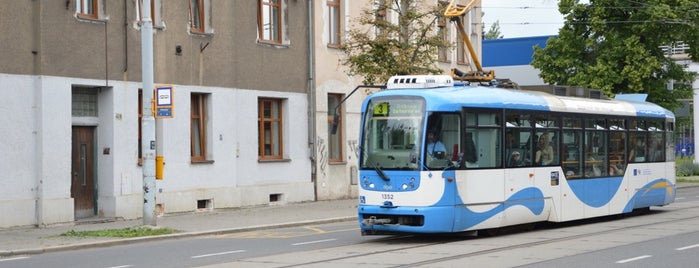 Pohraniční (tram) is one of Tramvajové zastávky v Ostravě.