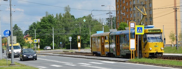 Dílny DPO (bus, tram) is one of Tramvajové zastávky v Ostravě.