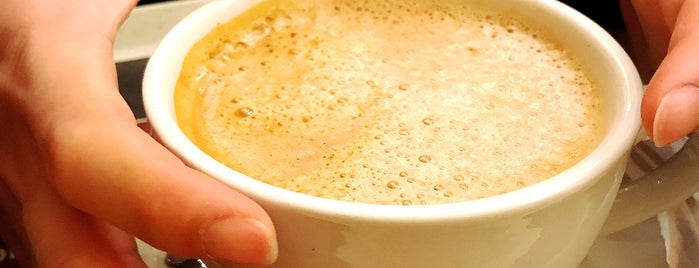 Costa Coffee is one of Orte, die Brett gefallen.