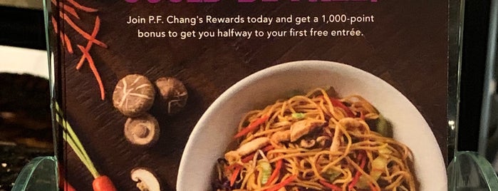 P.F. Chang's is one of 20 favorite restaurants.