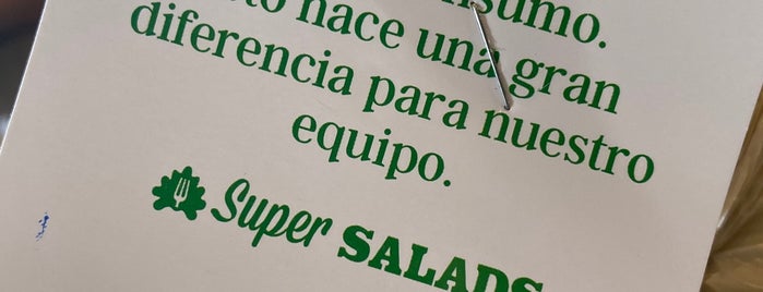 Super Salads is one of Restaurantes.