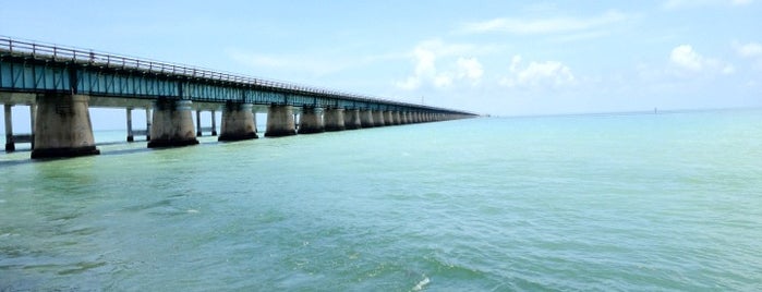 Old Seven Mile Bridge is one of Florida Keys.