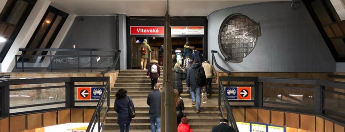 Metro =C= Vltavská is one of LL MHD stations part 1.