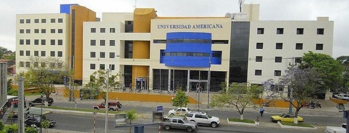 Universidad Americana is one of สถานที่ที่ Rocio ถูกใจ.
