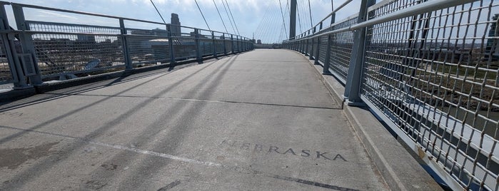 Bob Kerrey Pedestrian Bridge is one of Omaha, NE.