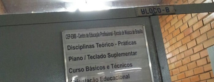 Bloco B is one of Escola de Música de Brasília (EMB).