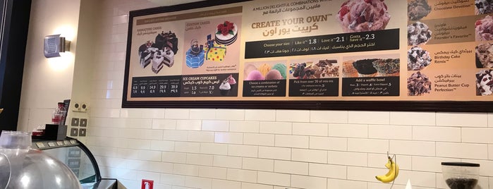 Cold Stone Creamery is one of food places.