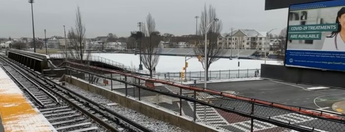 MBTA Malden Center Station is one of work day.