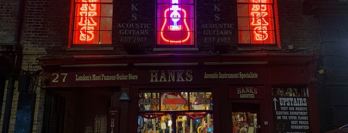 Hank's Guitar Shop is one of London remaining.