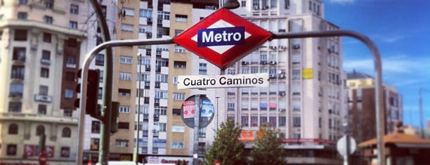 Metro Cuatro Caminos is one of Tempat yang Disukai Angel.
