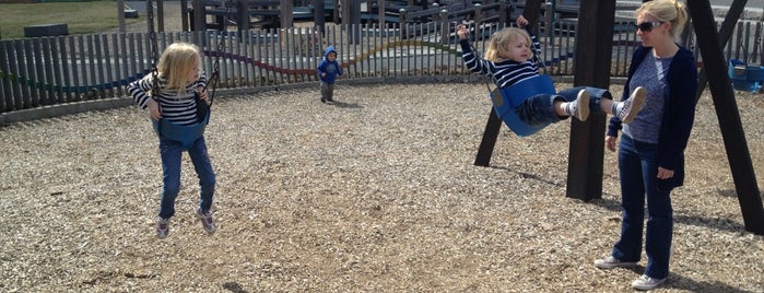 Mill River Park Playground is one of Parks Toddler Friendly.