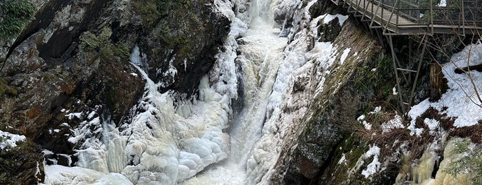 High Falls Gorge is one of Lake Placid, NY.