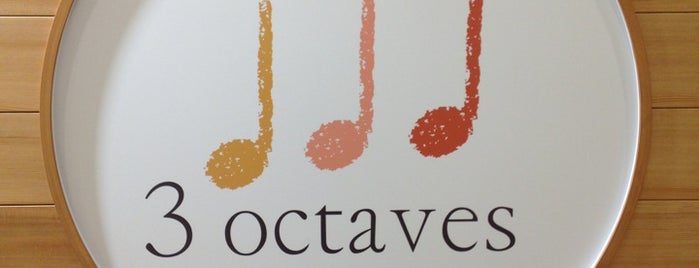 3 octaves is one of Top picks for Cafés.