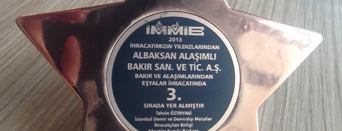 Albaksan Alaşımlı Bakır San.ve Tic. A.Ş. is one of Tempat yang Disukai Caglar.