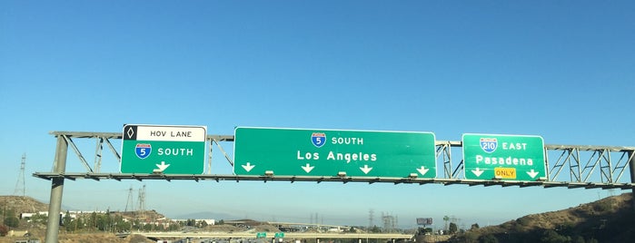 I-5 / I-210 Interchange is one of Los Angeles area highways and crossings.