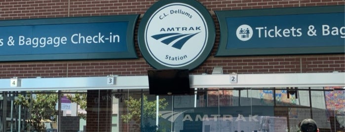 Jack London Square Amtrak (OKJ) is one of places.