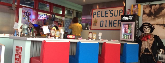 PELE'S UP DINER is one of Burger Joints at West Japan1.