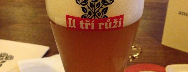 Pivovar U Tří růží is one of плавали.