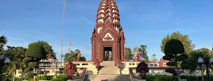 Mueang Prachuap Khiri Khan City Pillar Shrine is one of Holy Places in Thailand that I've checked in!!.
