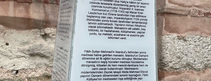 Molla Zeyrek Camii is one of X.