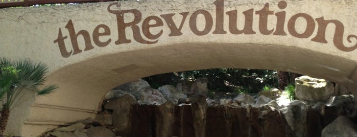 Revolution is one of SIX FLAGS MAGIC MOUNTAIN.