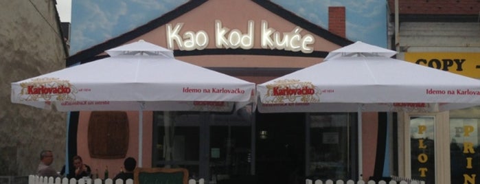 Bistro Kao kod kuće is one of Zagreb restaurant & bar.