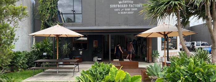 McTavish Surfboards is one of Byron Bay.