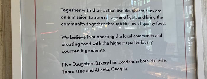 Five Daughters Bakery is one of Atlanta.