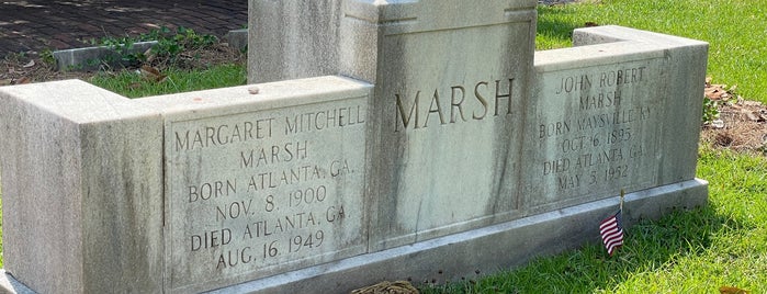 Margaret Mitchell Marsh Grave is one of USA Southeast.