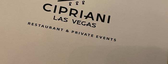 Cipriani is one of LAS Vegas.