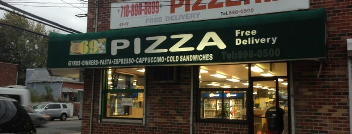 69 Pizzeria is one of สถานที่ที่ Kimmie ถูกใจ.