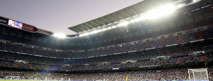 Estádio Santiago Bernabéu is one of favorite.