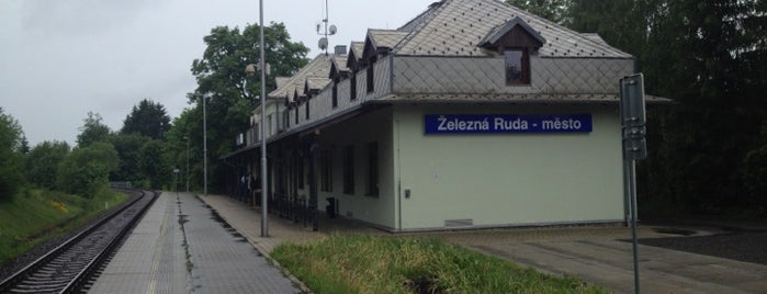 Železniční zastávka Železná Ruda město is one of Železniční stanice ČR: Z-Ž (14/14).