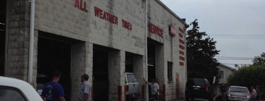 All Weather Tires Sales & Service Inc is one of Tempat yang Disukai Thomas.