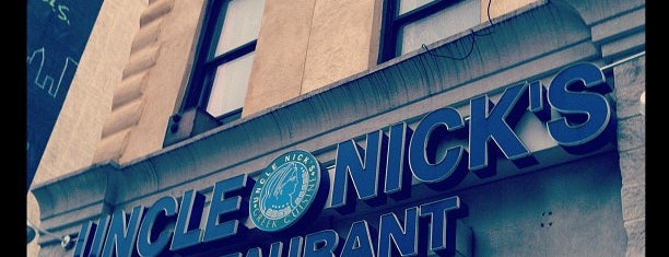 Uncle Nick's Greek Restaurant on 8th Ave is one of New York Best Spots.