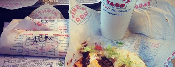Mighty Taco is one of สถานที่ที่ Eric ถูกใจ.