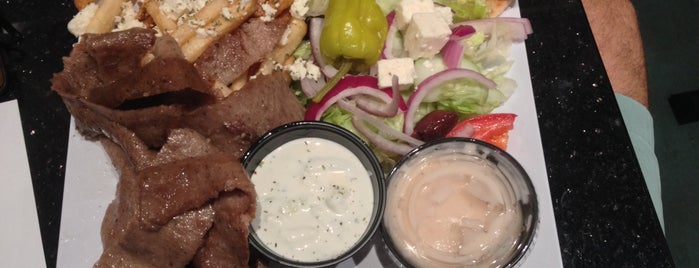 Samos Greek Island Grill is one of The Shops at Canton Crossing.