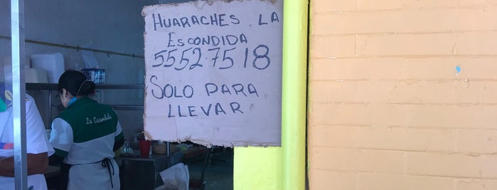 Huaraches La Escondida is one of Tempat yang Disukai Bob.