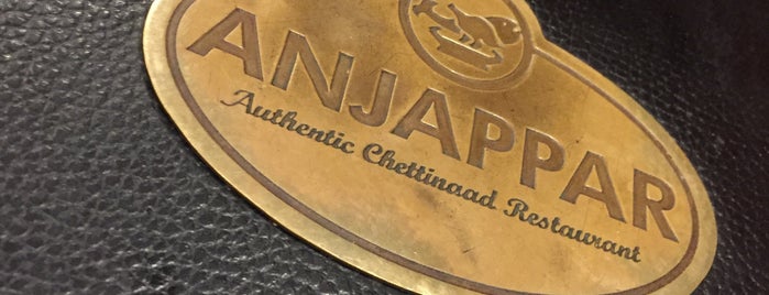 Anjappar Chettinad Restaurant is one of 20 favorite restaurants.