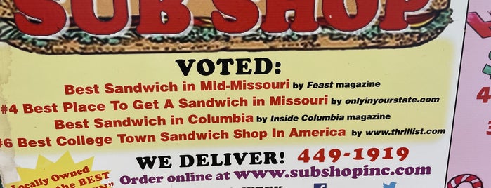 Sub Shop is one of CoMO Favs.