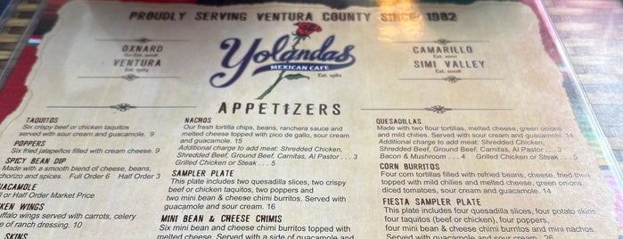 Yolanda’s Mexican Café is one of Thousand Oaks Adventure Day.