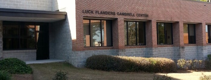 Luck Gambrell Flanders Building (J) is one of College.
