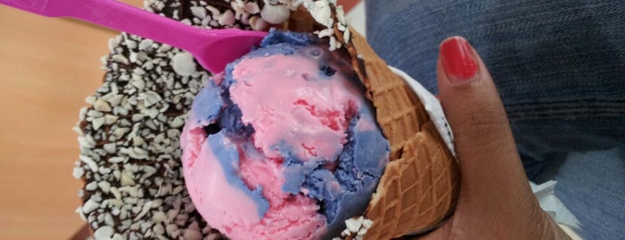 Baskin-Robbins is one of most visited.