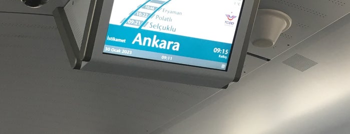YHT Konya - Ankara Hattı is one of Fatih'in Beğendiği Mekanlar.
