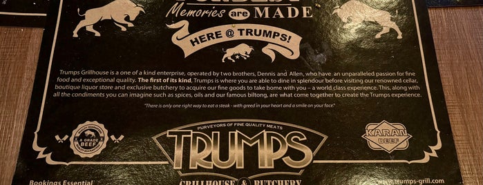Trumps Grillhouse and Butchery is one of Johanesburgo.