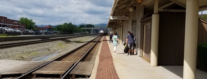 Amtrak - Altoona Station (ALT) is one of places I recommend.